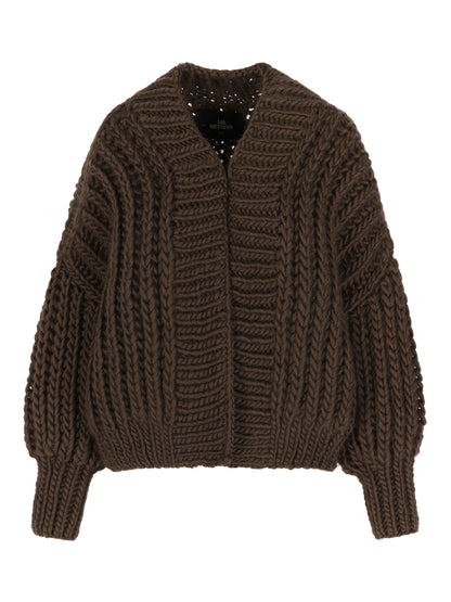 CROPPED FISHERMAN CARDIGAN