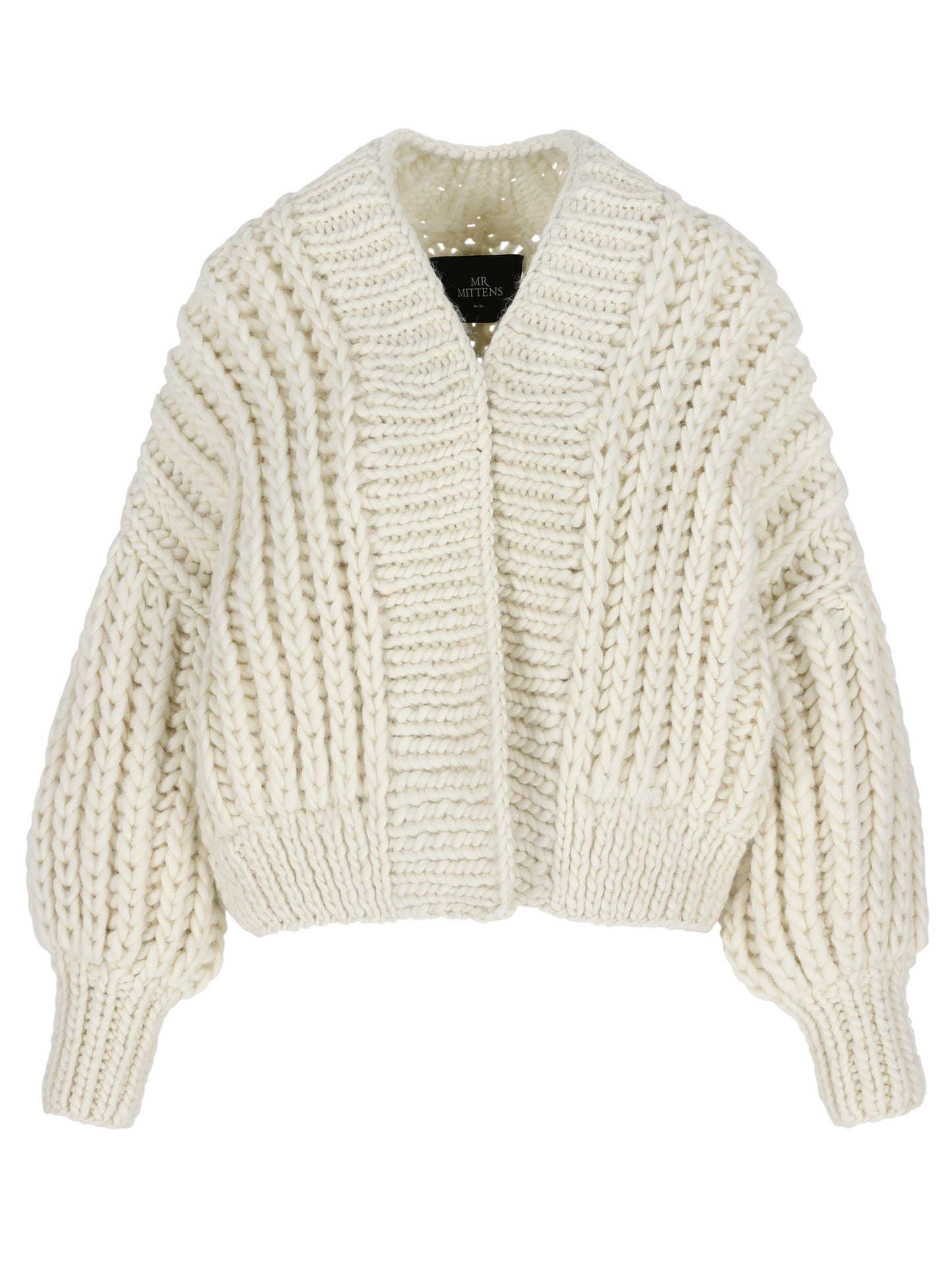 CROPPED FISHERMAN CARDIGAN