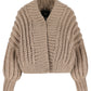CROPPED FISHERMAN CARDIGAN