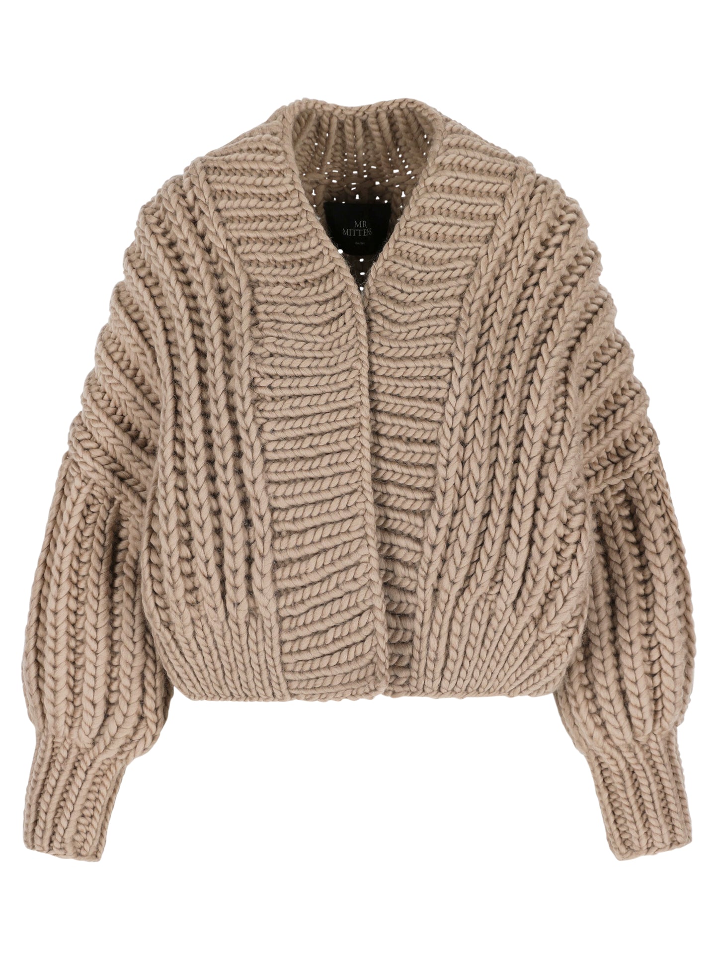 CROPPED FISHERMAN CARDIGAN