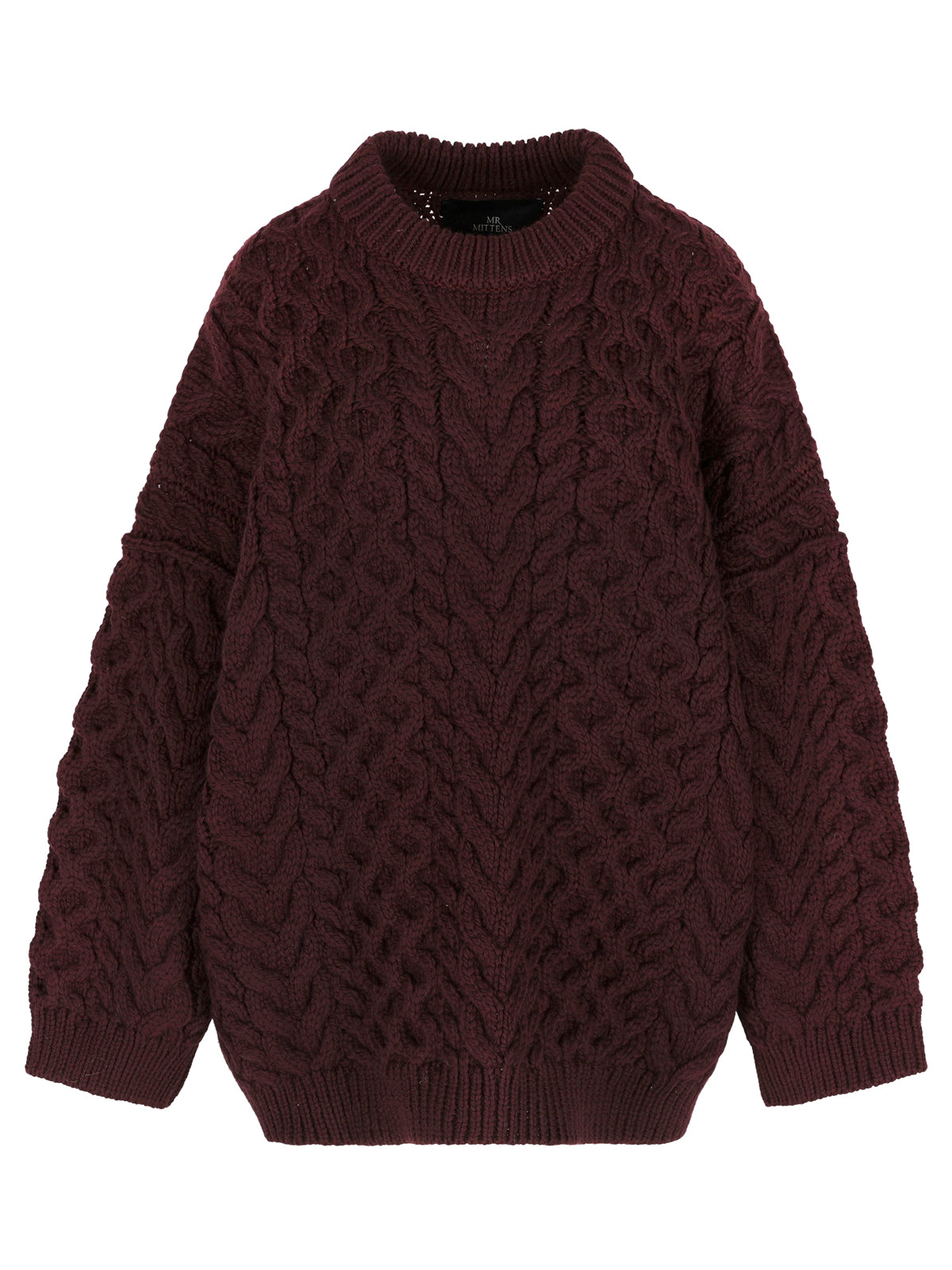 LARA LONG CABLES CREW NECK JUMPER