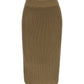 Ribbed midi skirt archive