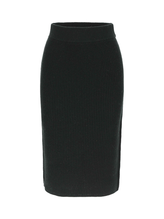 Ribbed midi skirt archive