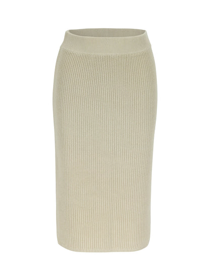 Ribbed midi skirt archive