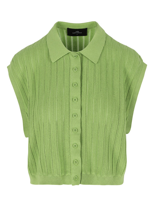 THEO LACE POLO TOP - ARCHIVE