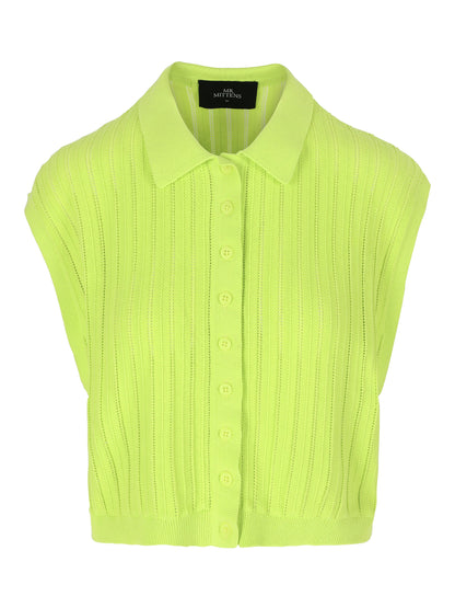 THEO LACE POLO TOP - ARCHIVE