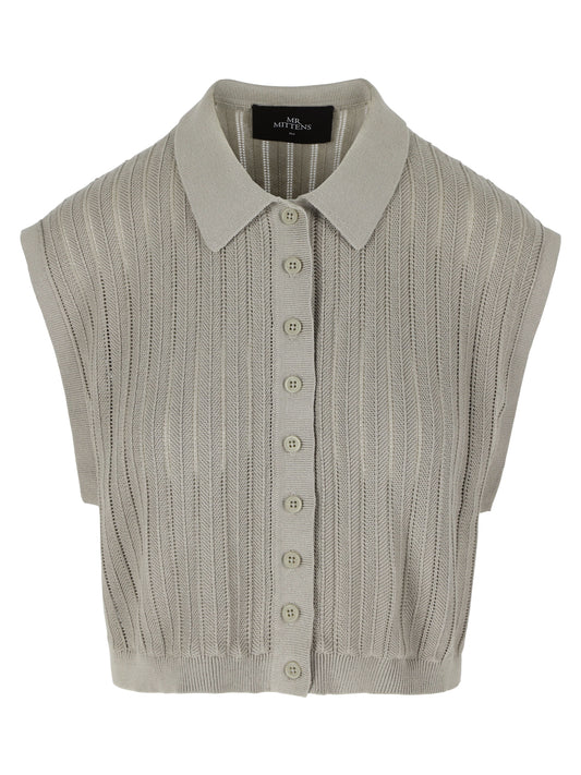 THEO LACE POLO TOP - ARCHIVE