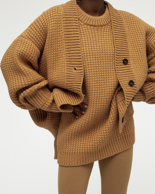 VEENA JUTE CARDIGAN- ARCHIVE