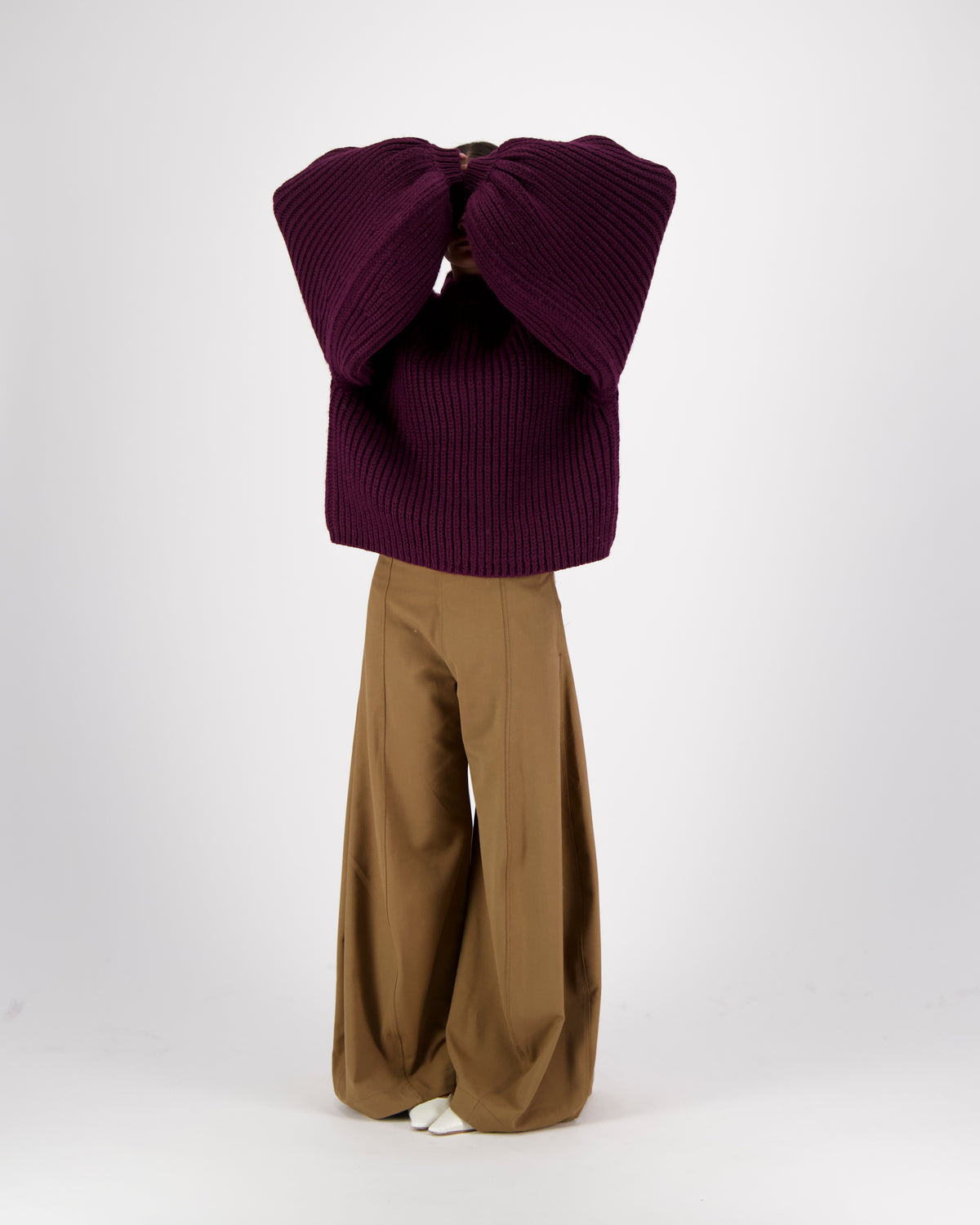 LORELEI FISHERMAN BALLOON CREW NECK JUMPER