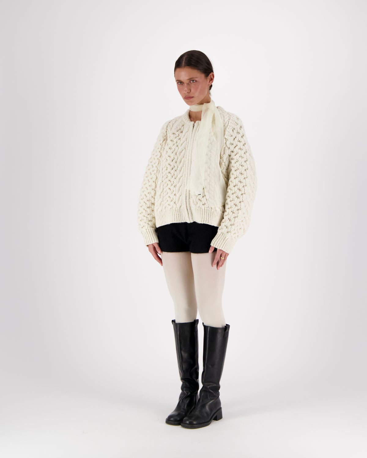 LUCIA ZIPPED CABLE BOMBER
