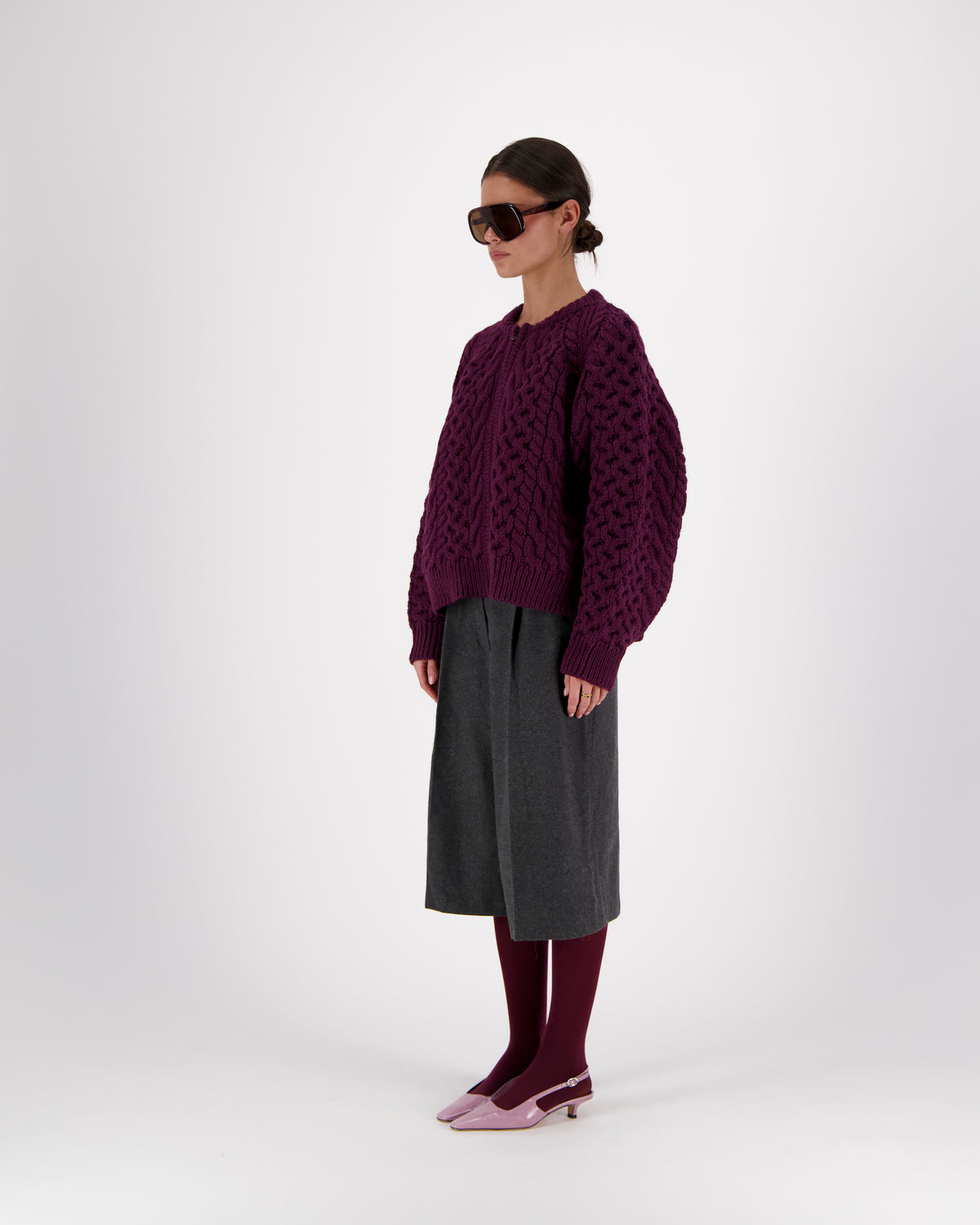 LUCIA ZIPPED CABLE BOMBER