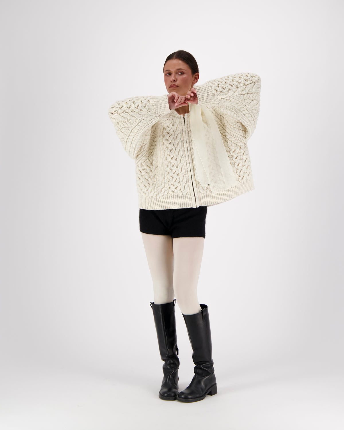 LUCIA ZIPPED CABLE BOMBER