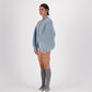LOUISA FISHERMAN BALLOON SLEEVE CARDIGAN