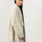 cream cardigan chunky mr mittens knit knitwear winter collection outerwear