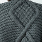 wool bomber chunky knit Mr Mittens winter grey charcoal