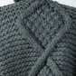 wool bomber chunky knit Mr Mittens winter grey charcoal