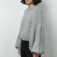 wool jumper sweater knit Mr Mittens winter grey