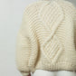 wool bomber chunky knit Mr Mittens winter white cream ivory