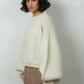 wool jumper sweater knit Mr Mittens winter ivory white cream