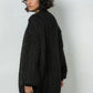 wool cardigan knitted winter Mr Mittens black
