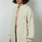 wool cardigan knitted winter Mr Mittens ivory cream white
